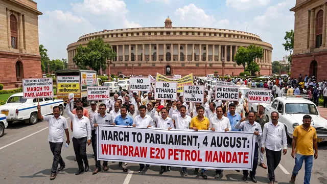 E20 Fuel Policy Under Fire: Delhi Transport Unions Plan Parliament March On August 4