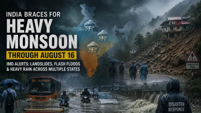 IMD Forecasts Intense August Monsoon: Heavy Rains to Lash Northern and Eastern India