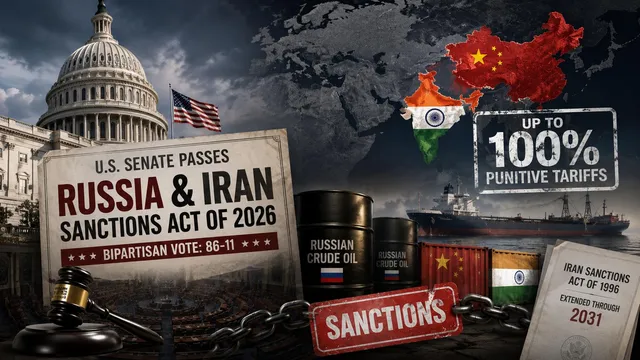 U.S. Senate Overwhelmingly Passes Sweeping Russia and Iran Sanctions Act