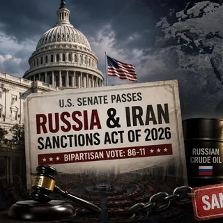 U.S. Senate Overwhelmingly Passes Sweeping Russia and Iran Sanctions Act