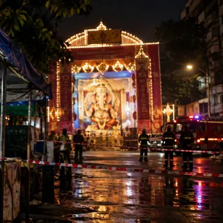 Two Dead, Four Injured After Short‑Circuit at Mumbai Ganesh Festival Stall